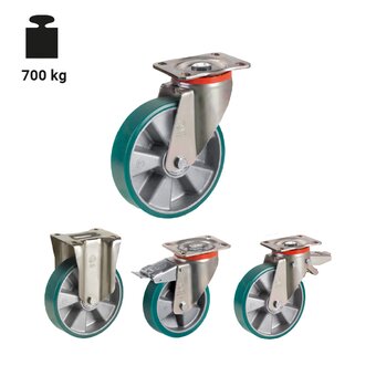 TR-62BS-P-Ruote con supporti per carichi pesanti